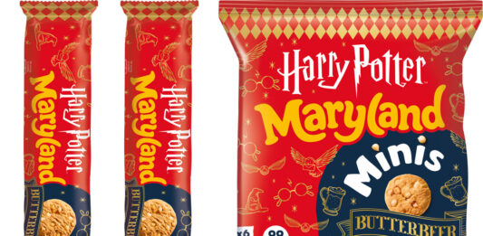 Maryland unveils Harry Potter inspired Butterbeer Cookies Pack shots of Maryland Harry Potter Butterbeer Cookies standard roll wrap and Minis format.