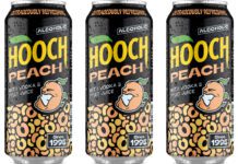 Hooch builds range with new Peach flavour Pack shots of Hooch Peach 440ml cans.