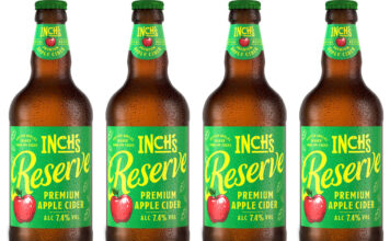 Inch’s Cider enters premium with Reserve variant Pack shots of Inch's Cider Reserve 500ml bottles.