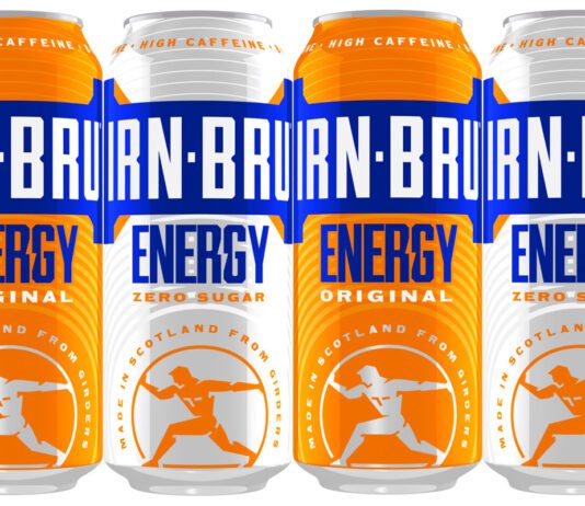 Irn-Bru Energy returns to store shelves Pack shots of Irn-Bru Energy and Irn-Bru Energy Zero Sugar.