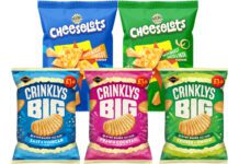 Jacob’s grows snacking with Cheeselets and Crinklys Big Pack shots of Jacob's Cheeselets and Jacob's Crinklys Big consisting of Cheeselets Intensely Cheesy, Intensely Cheese & Onion, Crinklys Big Salt & Vinegar, Crinklys Big Prawn Cocktail and Crinklys Big Cheese & Onion.