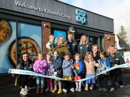 Co-op reopens ‘transformed’ Scottish village store Children from Killearn Nursery School were on hand to help relaunch the village Co-op store.