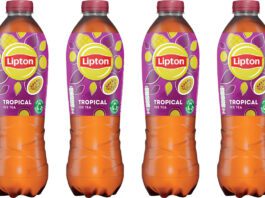 Lipton brings in the sun with Tropical Ice Tea drink Pack shots of Lipton Tropical Iced Tea bottles.