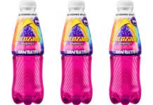 Lucozade brings back Grafruitti flavour to the shelves Pack shots of Lucozade Energy Grafruitti.