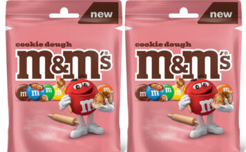 M&M’s boost indulgence with new Cookie Dough flavour Pack shots of M&M's Cookie Dough sharing bags.