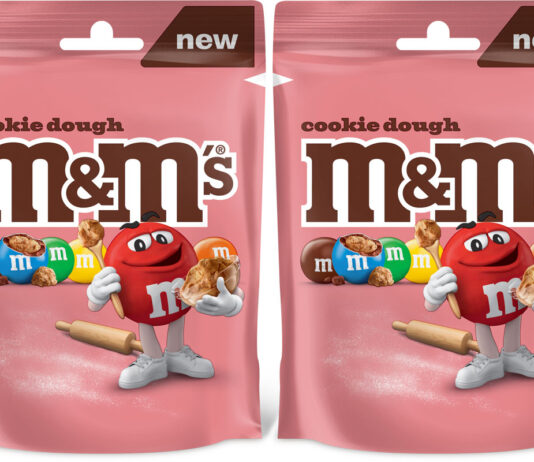 M&M’s boost indulgence with new Cookie Dough flavour Pack shots of M&M's Cookie Dough sharing bags.