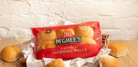 McGhee’s Morning Rolls hit Morrisons stores A packet of McGhee's Morning Rolls sit in a bread basket with a tea towel with individual rolls around the basket.