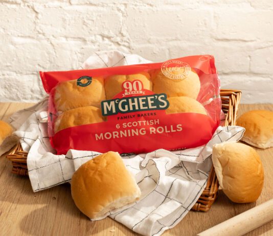 McGhee’s Morning Rolls hit Morrisons stores A packet of McGhee's Morning Rolls sit in a bread basket with a tea towel with individual rolls around the basket.