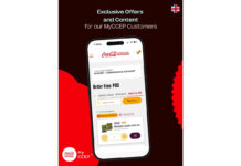 CCEP launches mobile app for retailers Promotional image of the MyCCEP app featuring a mobile phone with the homescreen for the app.