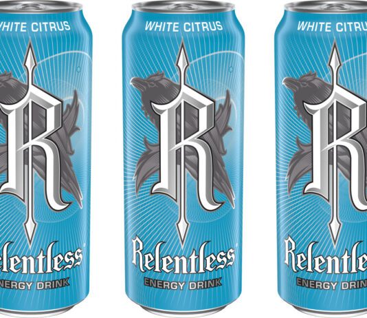 Relentless adds new White Citrus flavour to range Pack shots of Relentless White Citrus cans.