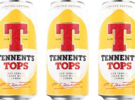 Tennent’s Tops brings the lager top to retail Pack shots of Tennent's Tops cans.