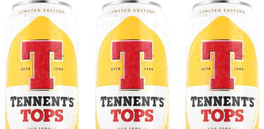 Tennent’s Tops brings the lager top to retail Pack shots of Tennent's Tops cans.