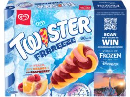 Win a trip to Disneyland with new Twister Frrreeze lollies Pack shots of Twister Frrreeze with the on-pack promotion for Disneyland Paris.