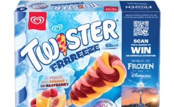 Win a trip to Disneyland with new Twister Frrreeze lollies Pack shots of Twister Frrreeze with the on-pack promotion for Disneyland Paris.