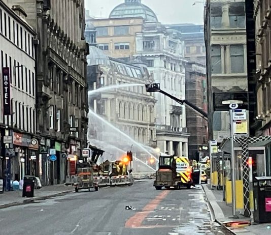 Industry seeks support for Trading Standards after Glasgow fire Image of the Union Street fire in Glasgow city centre.
