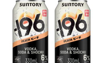 -196 expands with new Peach flavour Pack shots of -196 Peach cans.