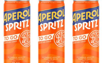Aperol Spritz moves to new canned format Pack shots of Aperol Spritz To Go cans.