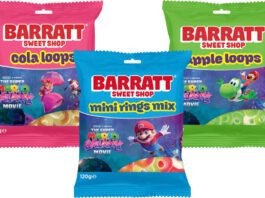 Barratt unveils Super Mario Galaxy collaboration Pack shots of Barrat Sweet Shop Super Mario Galaxy sweets.