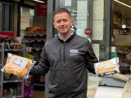 Brownings rolls out to Co-op stores Fraser Gall, sales director at Brownings the Bakers, stands outside the Weymss Bay Co-op store holding Brownings products.