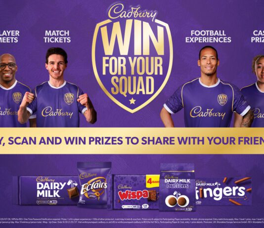 Win For Your Squad with Cadbury football promo Promotional image of the Cadbury Win for Your Squad competition.