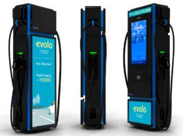 Certas Energy unveils new Evolo EV charging offer Images of the Evolo Rapid Charge EV charger.