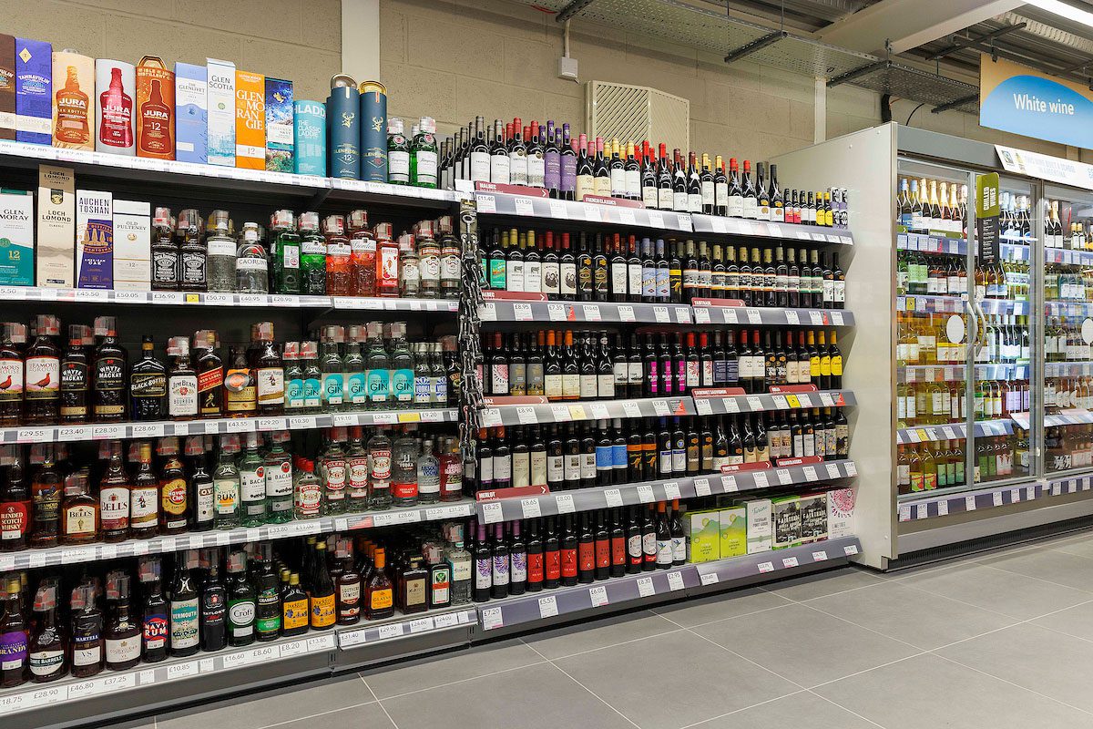 Off-trade section in Co-op Cruden Bay.
