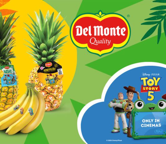 Del Monte announces partnership with Toy Story 5 Promotional image of the partnership between Del Monte and Toy Story 5.