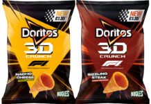 Doritos to drive sales with new 3D Crunch format Pack shots of Doritos 3D Crunch Nacho Cheese and Flame featuring an on-pack partnership with Formula 1.