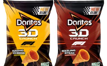 Doritos to drive sales with new 3D Crunch format Pack shots of Doritos 3D Crunch Nacho Cheese and Flame featuring an on-pack partnership with Formula 1.