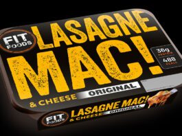 Fit Foods launches Lasagne Mac & Cheese ready meal Pack shot of Fit Foods Lasagne Mac & Cheese.