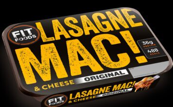 Fit Foods launches Lasagne Mac & Cheese ready meal Pack shot of Fit Foods Lasagne Mac & Cheese.