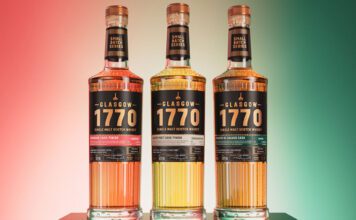 Glasgow 1770 unveils new trio of Small Batch whisky Bottles of Glasgow 1770 Small Batch Series White Port, Amarone and Passito di Caluso.