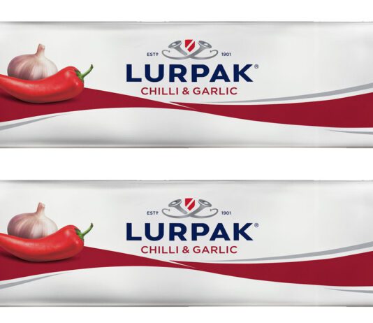 Lurpak expands with new Chilli & Garlic butter Pack shots of Lurpak Chilli & Garlic butter.