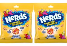 Nerds Gummy Clusters introduces new Cherry Lemonade flavour Pack shots of Nerds Gummy Clusters Cherry Lemonade.