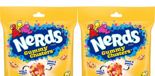 Nerds Gummy Clusters introduces new Cherry Lemonade flavour Pack shots of Nerds Gummy Clusters Cherry Lemonade.