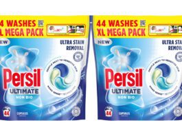 Persil upgrades laundry tablet range Pack shots of Persil Non Bio XL Mega Packs.
