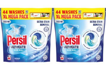 Persil upgrades laundry tablet range Pack shots of Persil Non Bio XL Mega Packs.