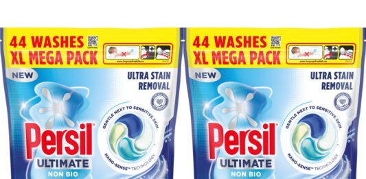 Persil upgrades laundry tablet range Pack shots of Persil Non Bio XL Mega Packs.