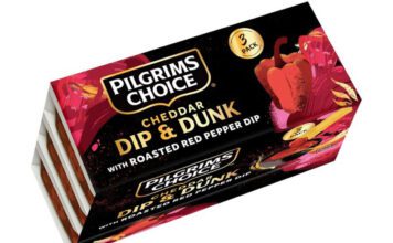 Pilgrims Choice unveils Dip & Dunk snacks range Pack shot of Pilgrims Choice Dip & Dunk with Roasted Red Pepper.