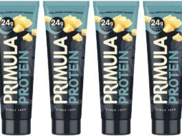 Primula taps into health with new Protein cheese Pack shots of Primula Protein tubes.