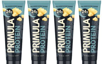 Primula taps into health with new Protein cheese Pack shots of Primula Protein tubes.