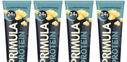 Primula taps into health with new Protein cheese Pack shots of Primula Protein tubes.