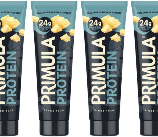 Primula taps into health with new Protein cheese Pack shots of Primula Protein tubes.