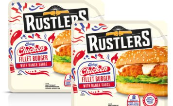 Rustlers taps into demand with Spicy Chicken Burger Pack shots of Rustlers Spicy Chicken Fillet Burger with Ranch Sauce.