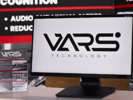 Violence against forecourt retailers soars since Iran war A computer screen with the VARS Technology logo on it is on a table with leaflets next to it.