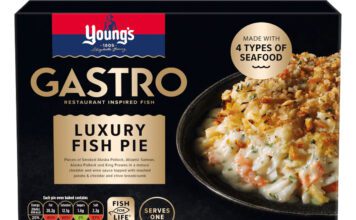 Young’s launches premium Gastro Luxury Fish Pie Pack shot of Young's Gastro Luxury Fish Pie.