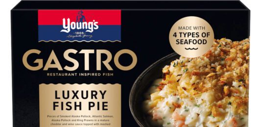 Young’s launches premium Gastro Luxury Fish Pie Pack shot of Young's Gastro Luxury Fish Pie.