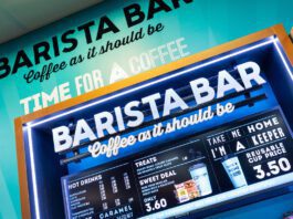 Barista Barr app launches across Spar stores A Barista Bar set up inside a Spar Scotland store.