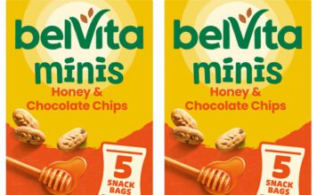 Belvita introduces new Minis bite-size biscuits Pack shots of Belvita Minis Honey & Chocolate Chip.