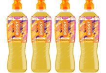 Boost Drinks expands Sport range with Tropical Punch Pack shots of Boost Sport Tropical Punch 500ml bottles.